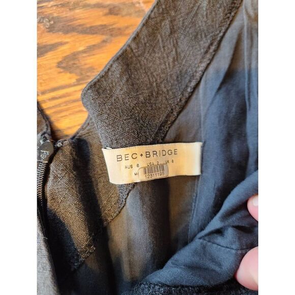 BEC + BRIDGE Salut black Dress sz 2 - Picture 2 of 4